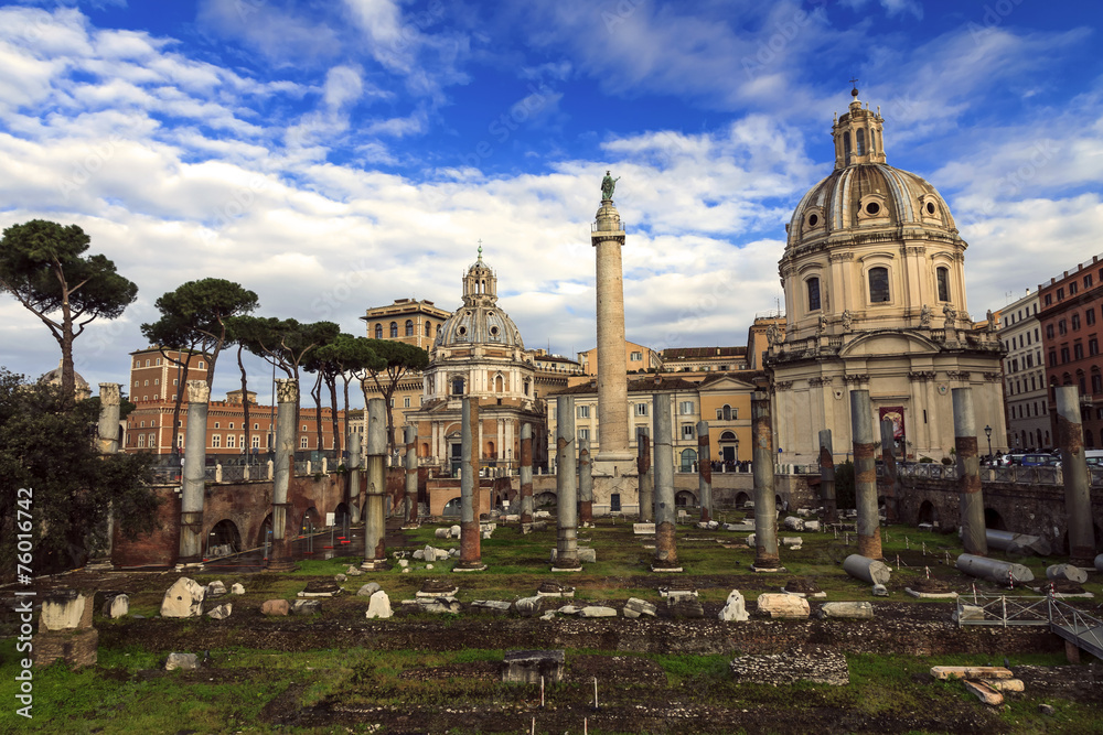 Centre ville de Rome: Forum de Trajan