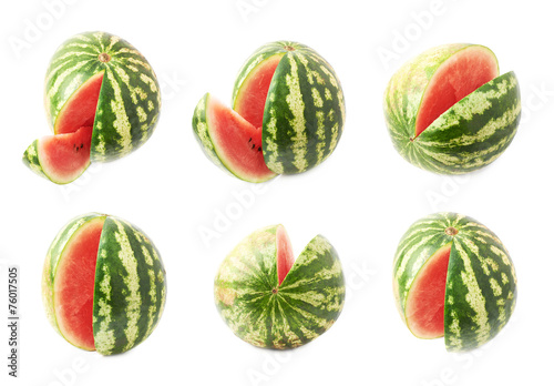 Watermelon fruit isolated