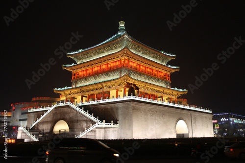 Xi'an Bell Tower at Night