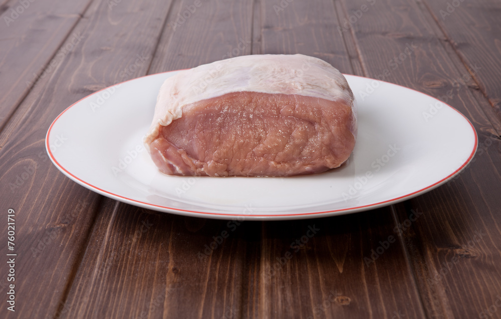 Raw loin of pork Raw loin of pork