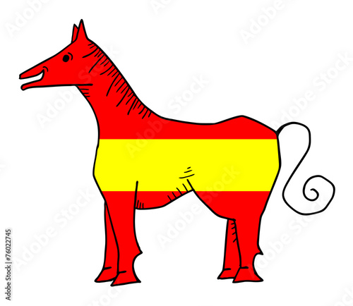 Spanish horse