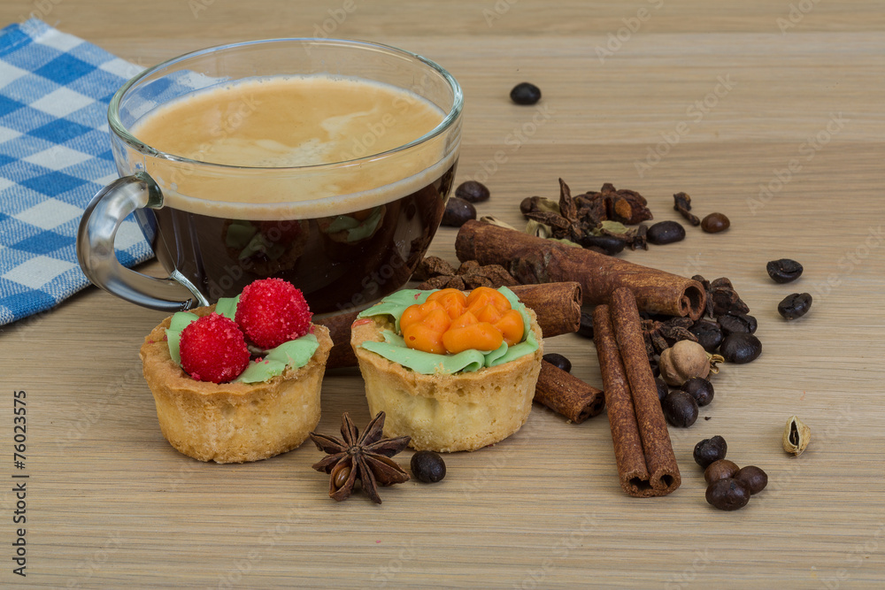 Coffee with pastry Coffee with pastry