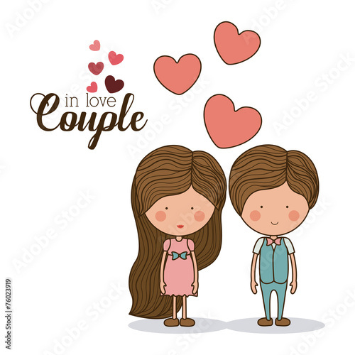 Romantic day design, vector illustration