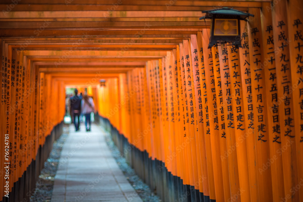 Red Torii of Fushimi Inari Shrine, Kyoto, Japan Red Torii of Fushimi Inari Shrine, Kyoto, Japan