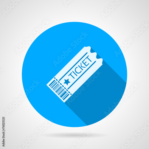 Flat vector icon for ticket
