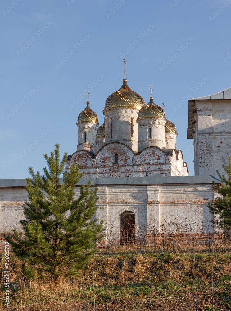 An old fortress Luzhetsky monastery in Mozhaysk