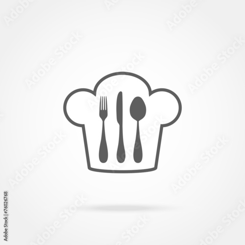 Cutlery and chef hat