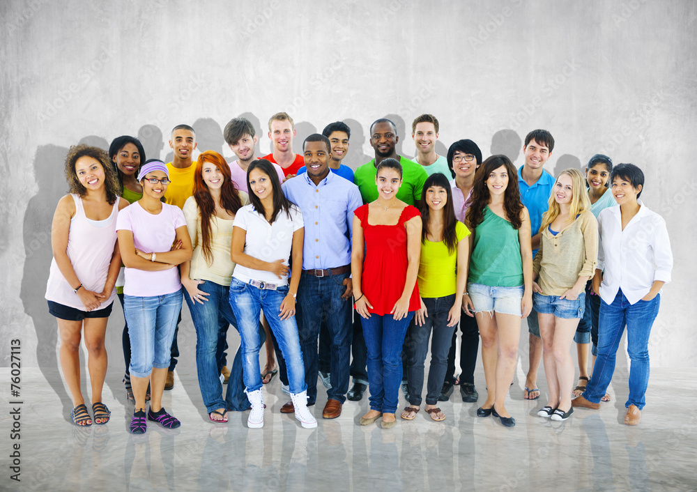 Obraz premium Group People Casual Community Crowd Diversity Together Concept