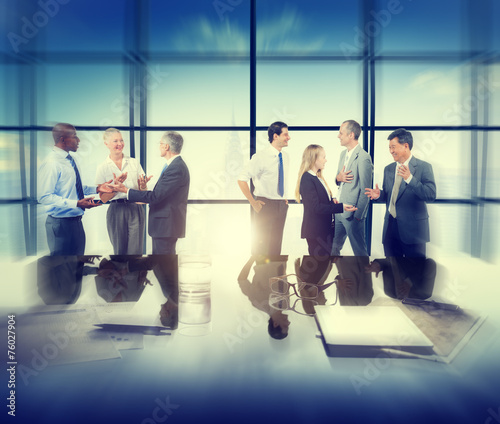 Business People Corporate Team Discuss Concept