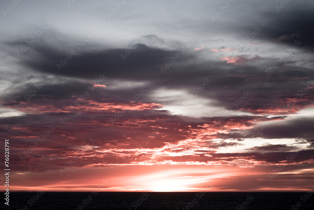 Fototapeta premium sunset in Antarctica