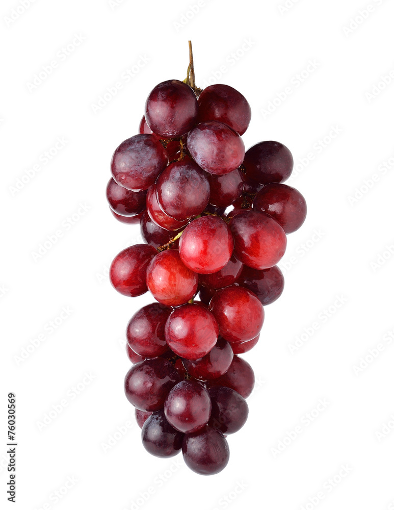 Fototapeta premium red grapes isolated on white