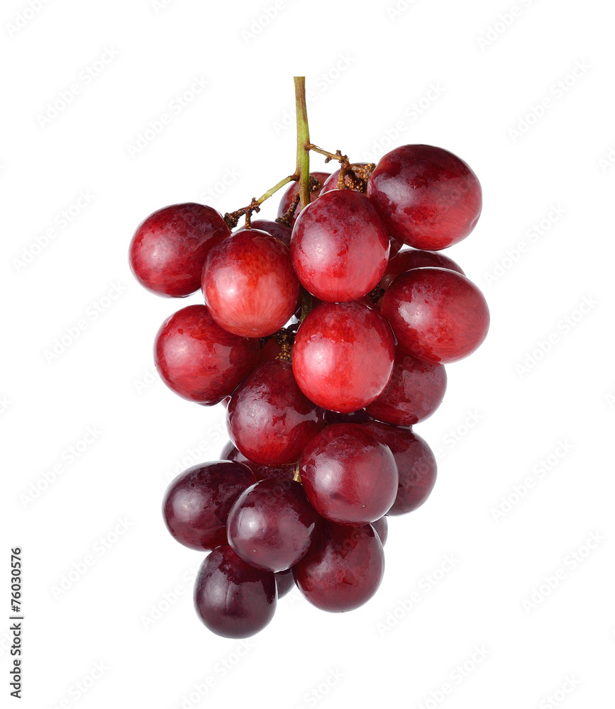 Fototapeta premium red grape isolated on white