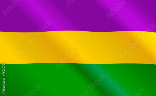 Mardi Gras flag