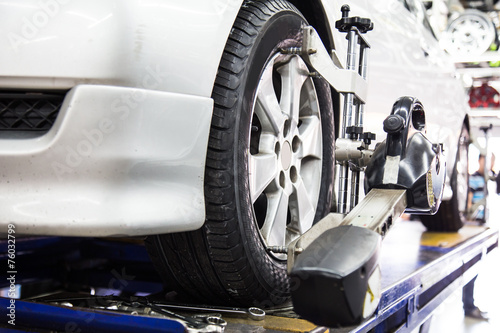 Wheel alignment of a vehicle