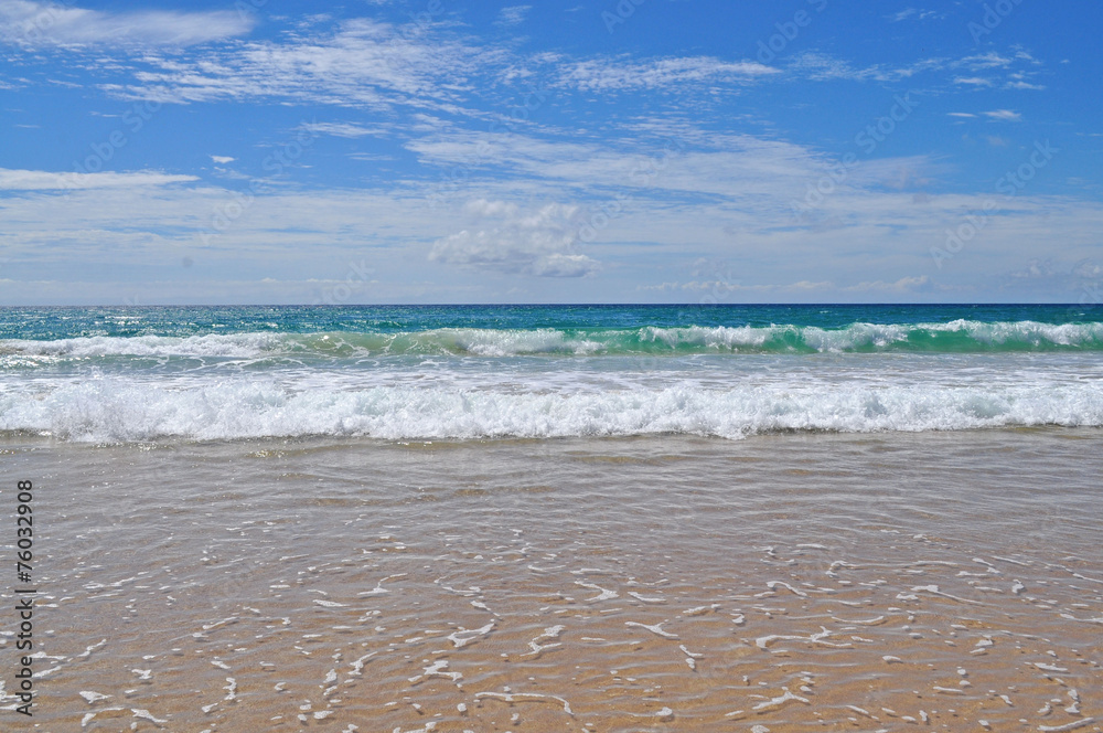 Beautiful blue ocean seascape. Australia, Gold Coast