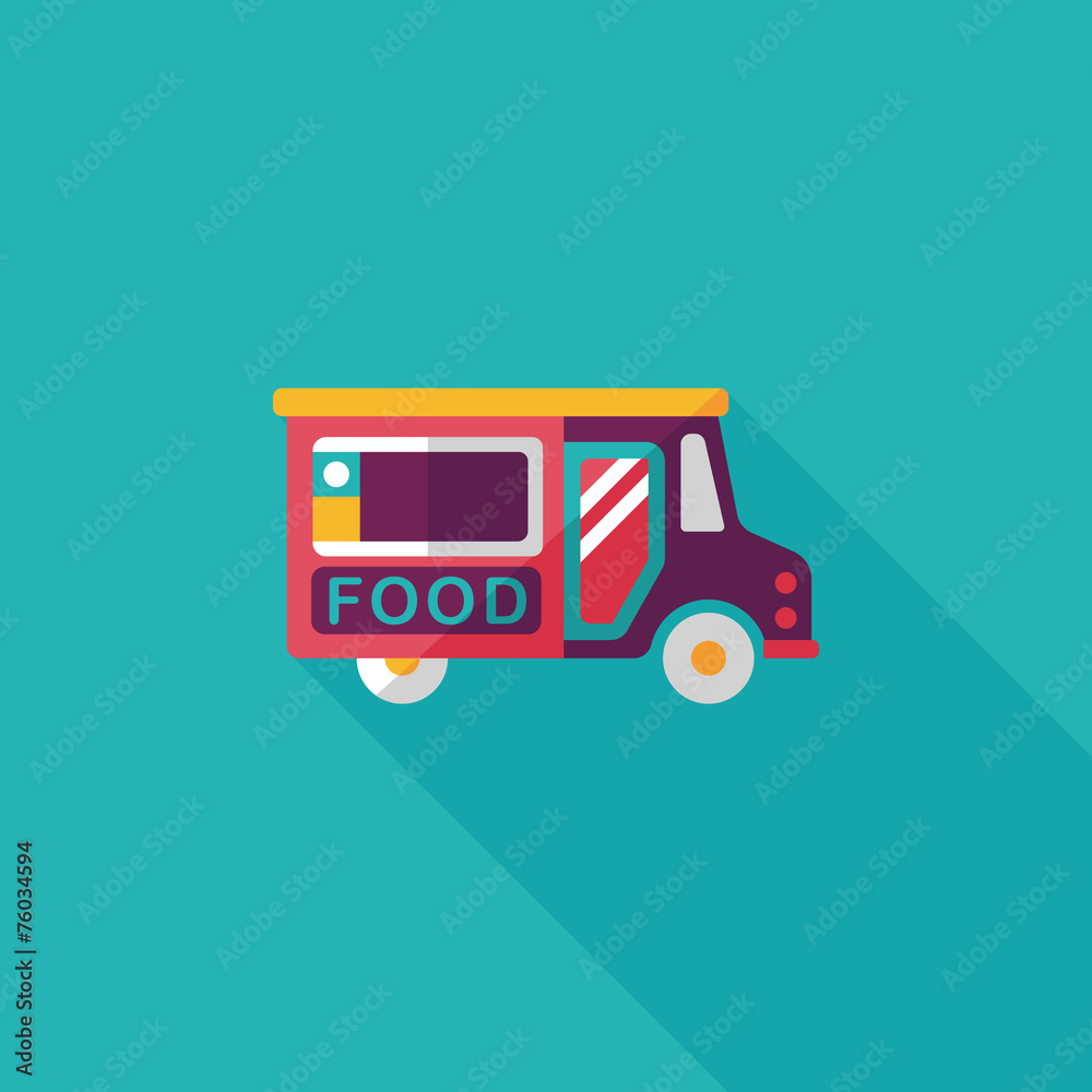 Transportation vendor carts flat icon with long shadow,eps10 Transportation vendor carts flat icon with long shadow,eps10