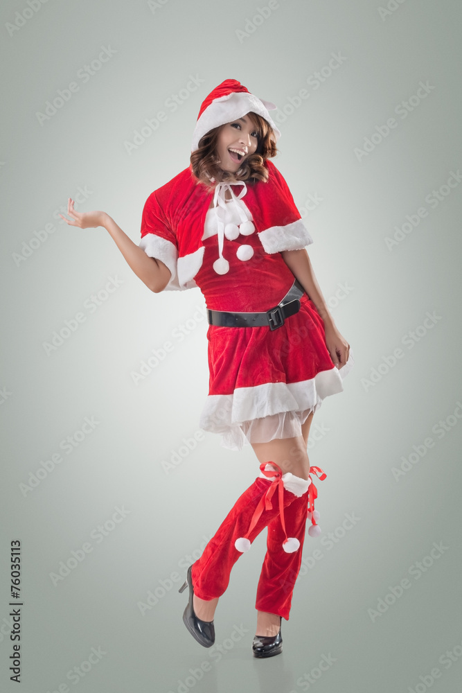 Attractive Christmas lady