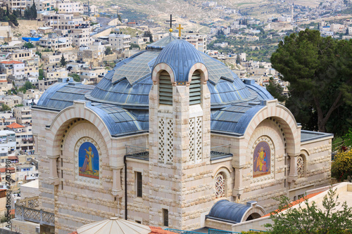 Top view on St. Peter in Gallicantu Monastery photo