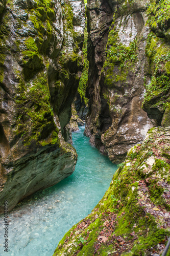 Tolmin gorge  nature  Slovenia