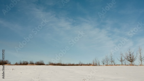 Wallpaper Mural Snow field and blue sky Torontodigital.ca