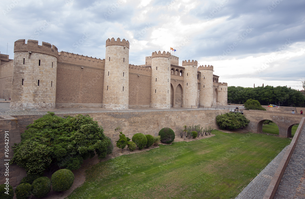 Aljaferia - fortified medieval islamic palace in Saragossa (Zara
