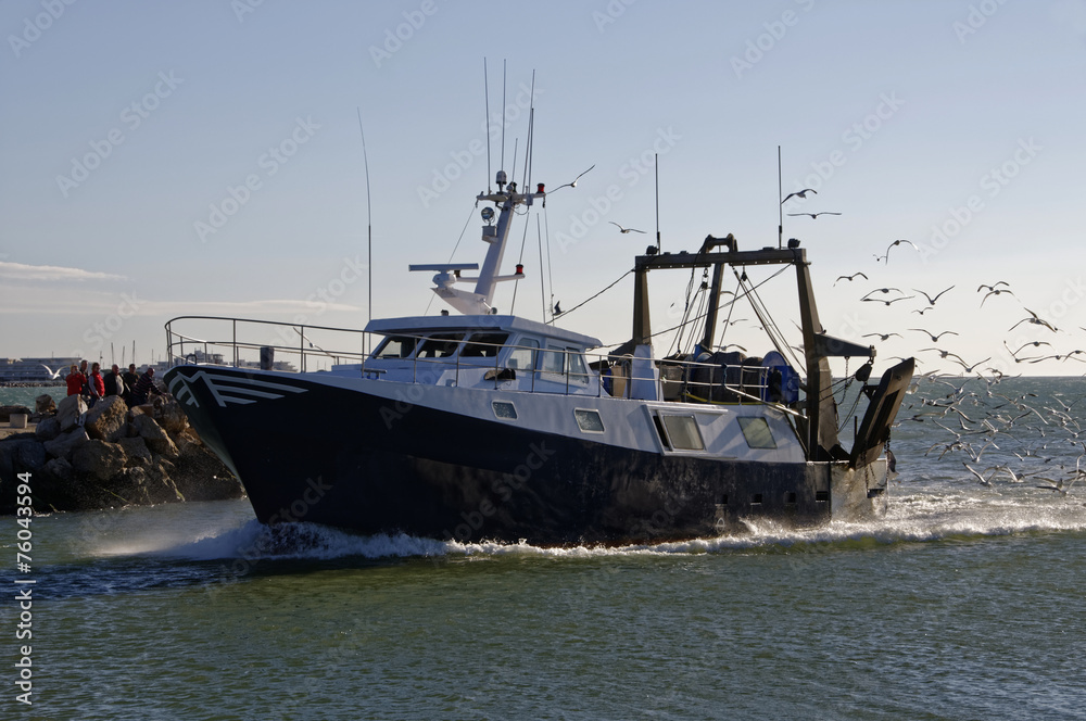 Naklejka premium Retour de pêche