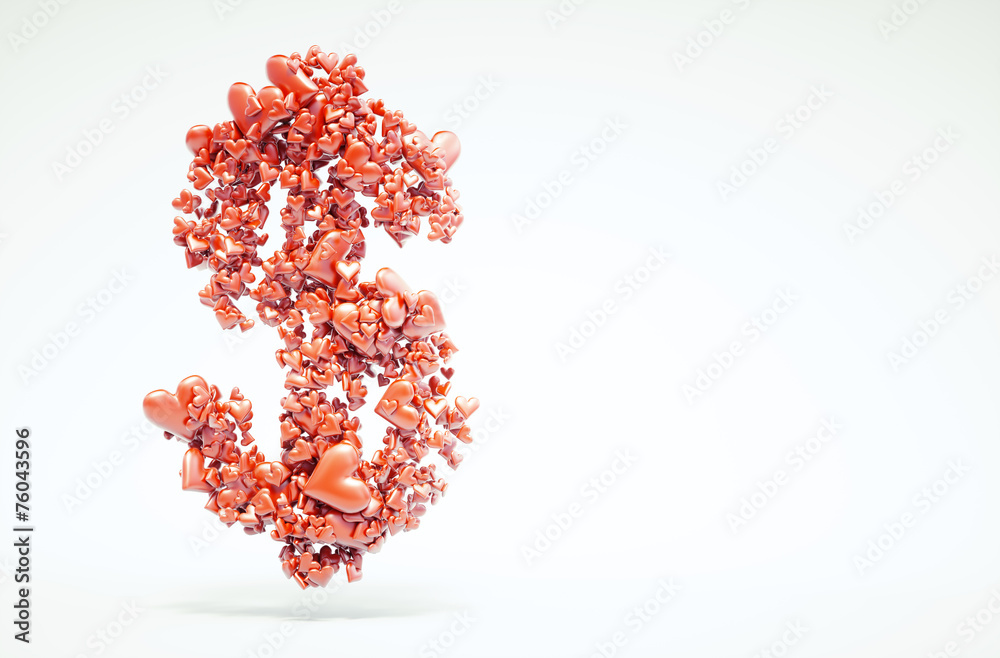 3d love business concept 3d love business concept