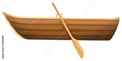 A wooden boat
