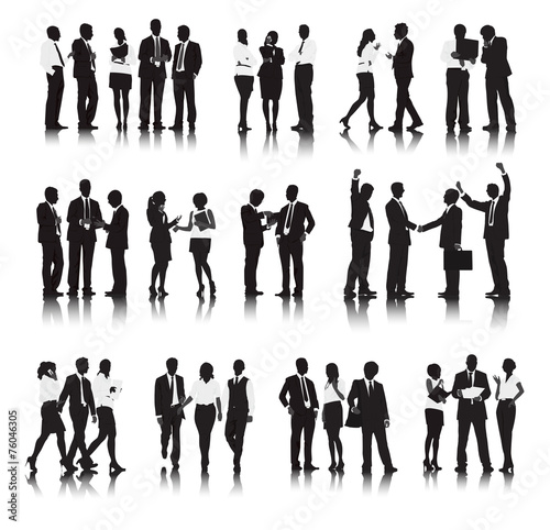 Vector of Business People in Different Actions