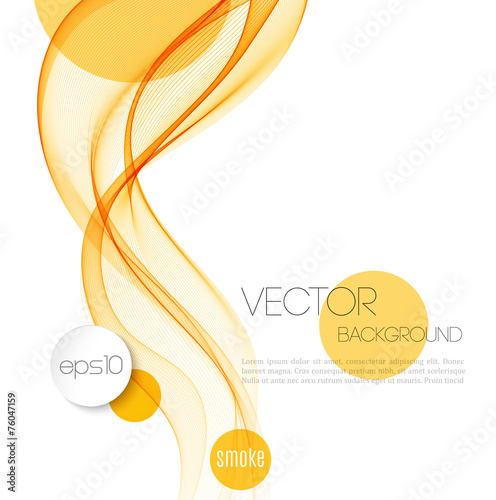Abstract smoky waves  background. Template brochure design