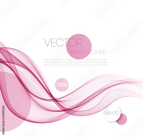 Abstract smoky waves  background. Template brochure design