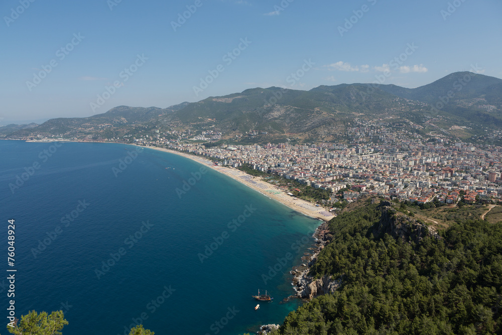 Alanya - the beach of Cleopatra .  Turkey