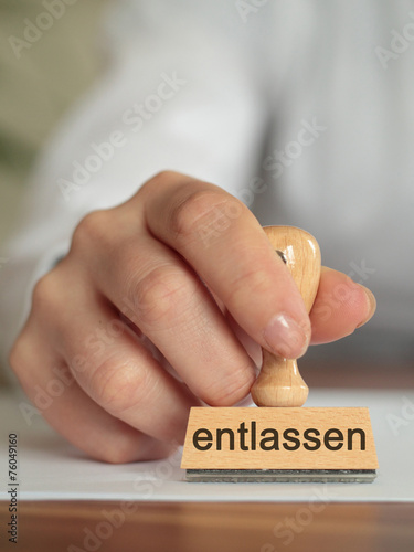 ENTLASSEN Stempel 2