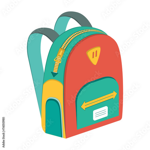schoolbag, vector icon backpack