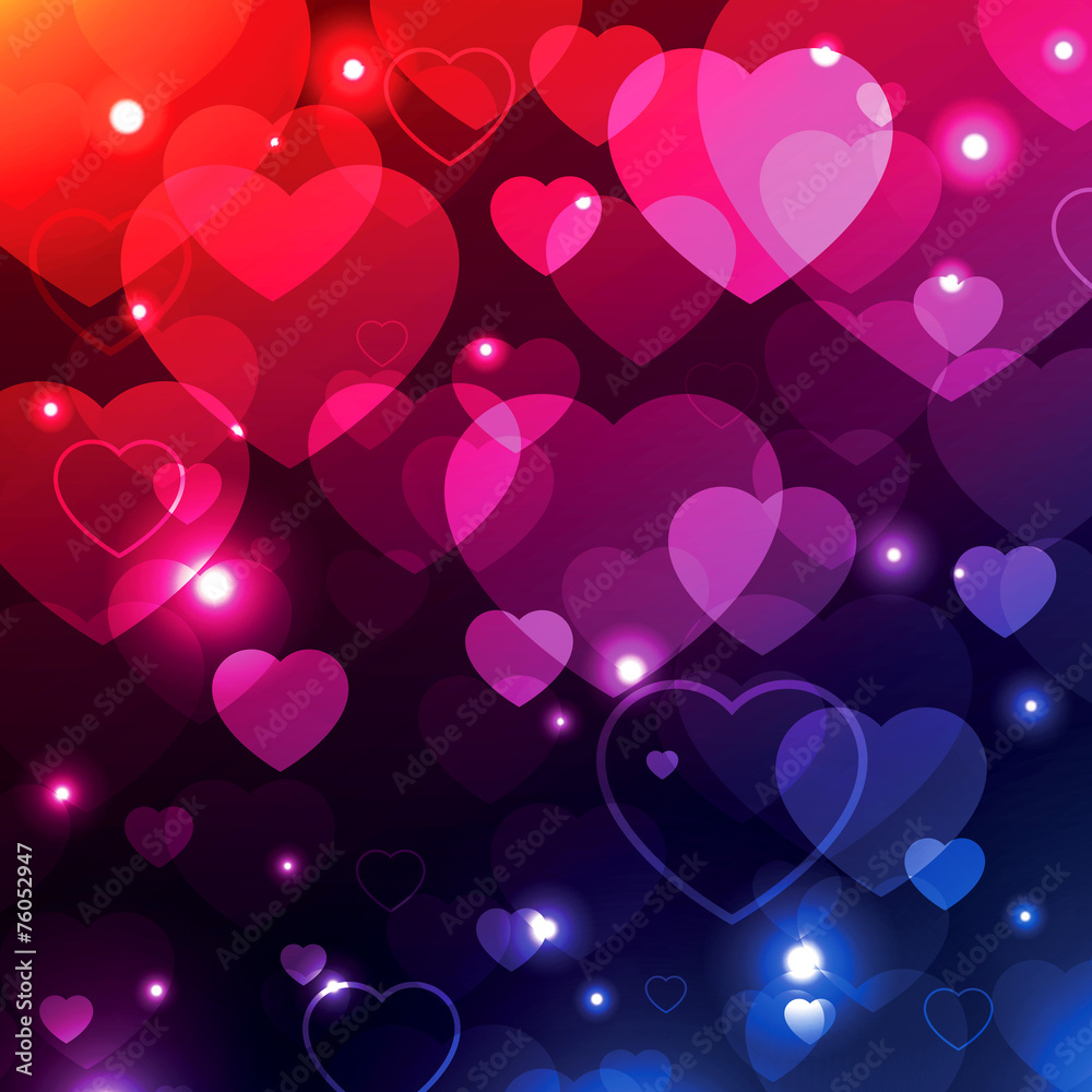 Valentine background, hearts wallpaper, love texture vector Stock Vector |  Adobe Stock
