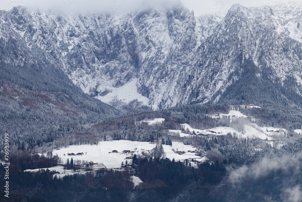 Bergwelt Alpen im Winter