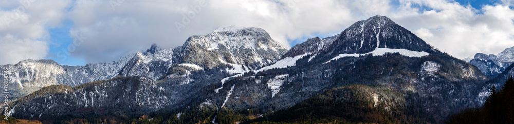 Alpenpanorama im Winter