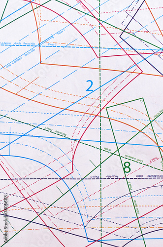 Pattern for sewing. The back burner.