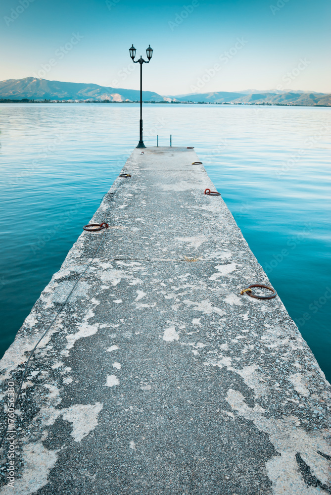 A pier by the Ohrid Lake, Macedonia