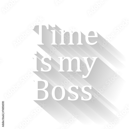 time is my boss vector