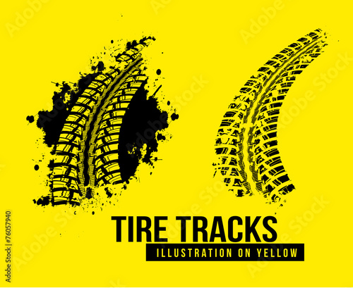 Tire track background