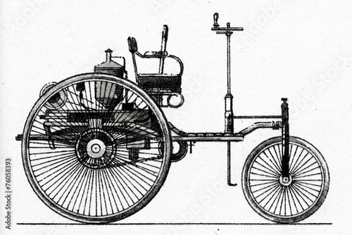 Obraz na płótnie Benz Patent-Motorwagen, 1886 w salonie