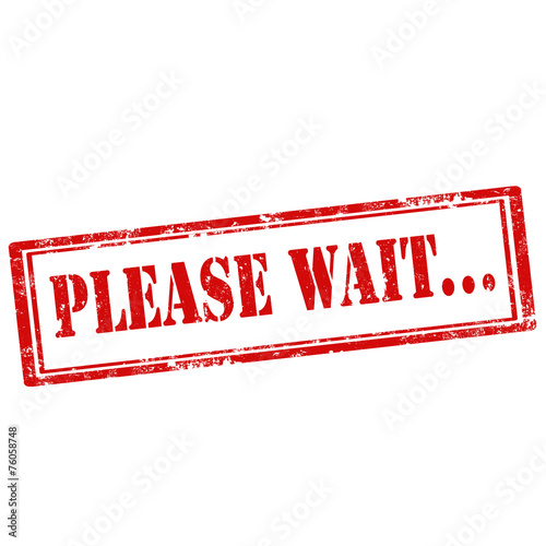 Please Wait-stamp