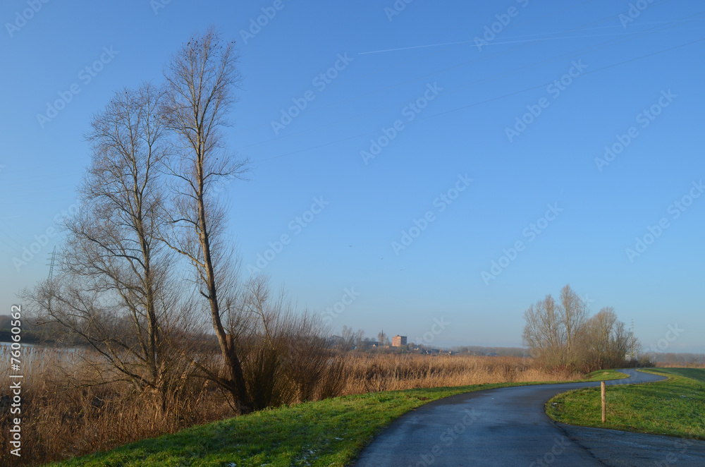 small road in countryside