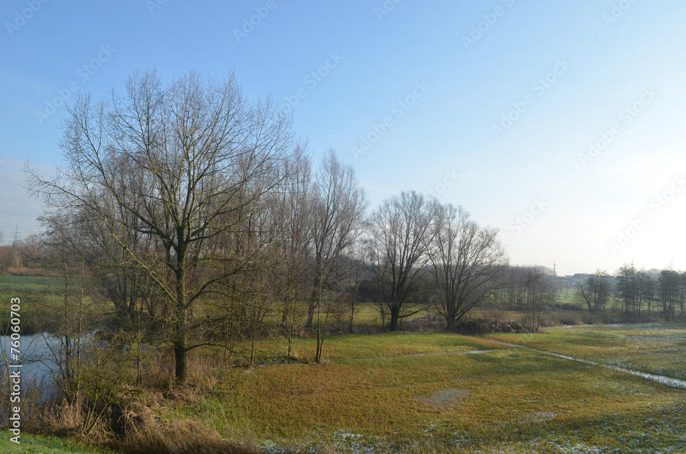 countryside landscape in winter