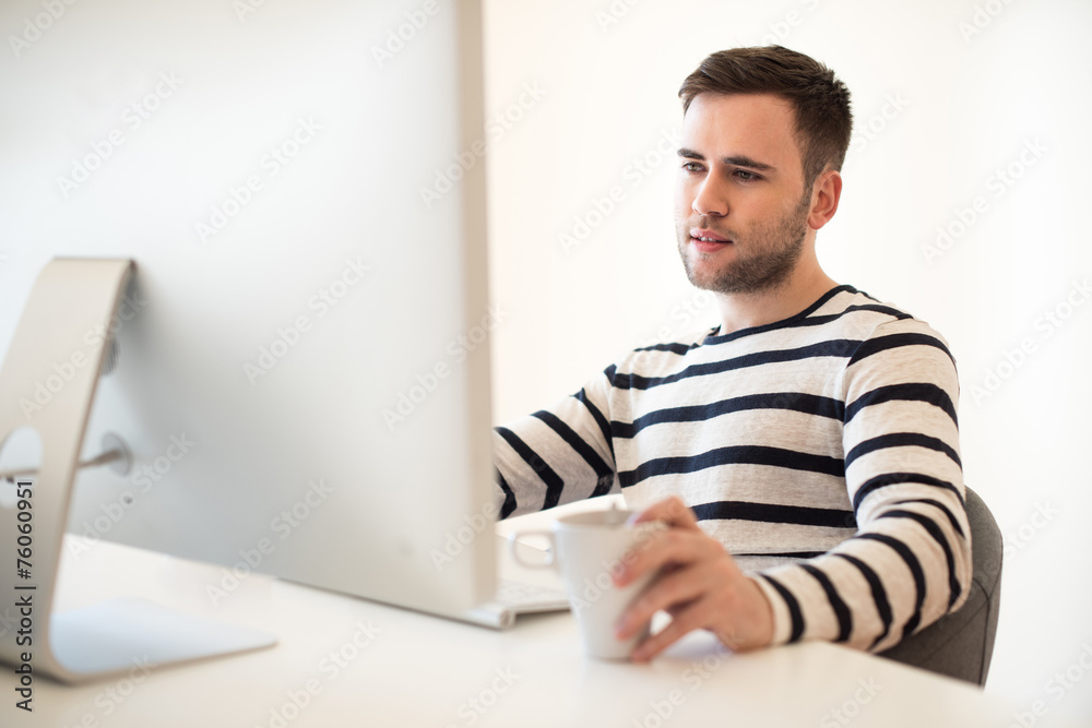 Man in office Man in office