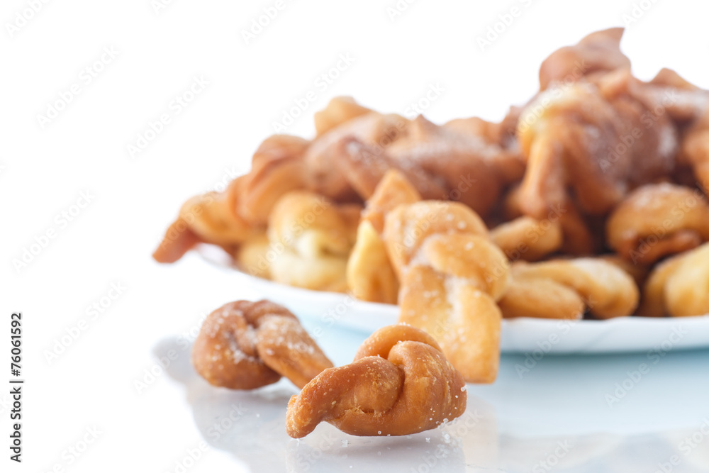 sweet pastry deep fried and sprinkled sweet pastry deep fried and sprinkled