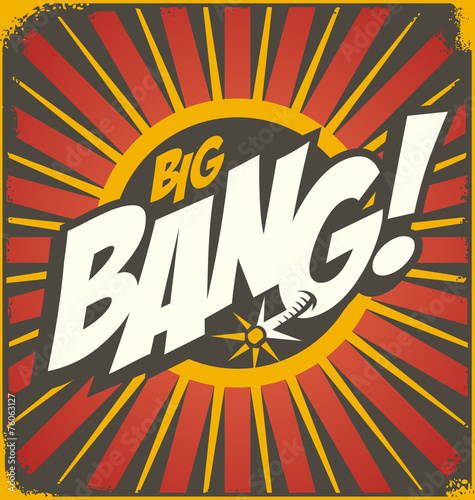 Vintage comics illustration concept