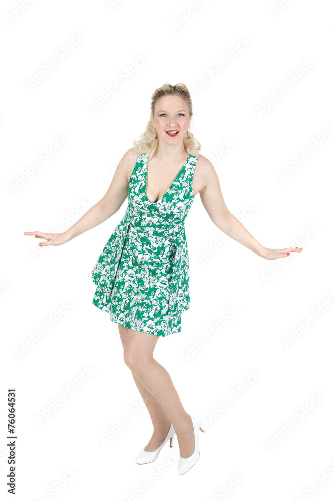 cheerful girl cheerful girl