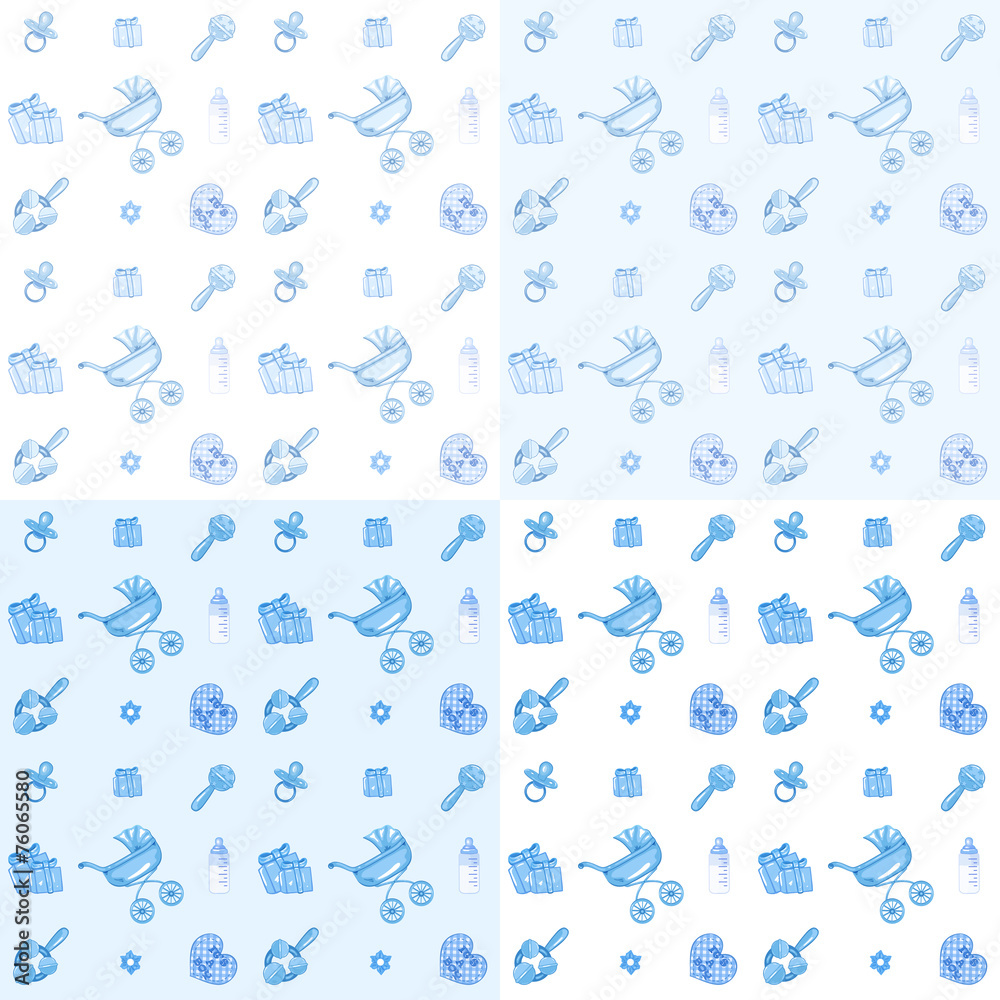 Newborn boy seamless pattern Newborn boy seamless pattern